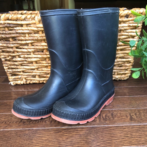 Other - 9/10 Black Rubber Boots Toddler/Little Boy's